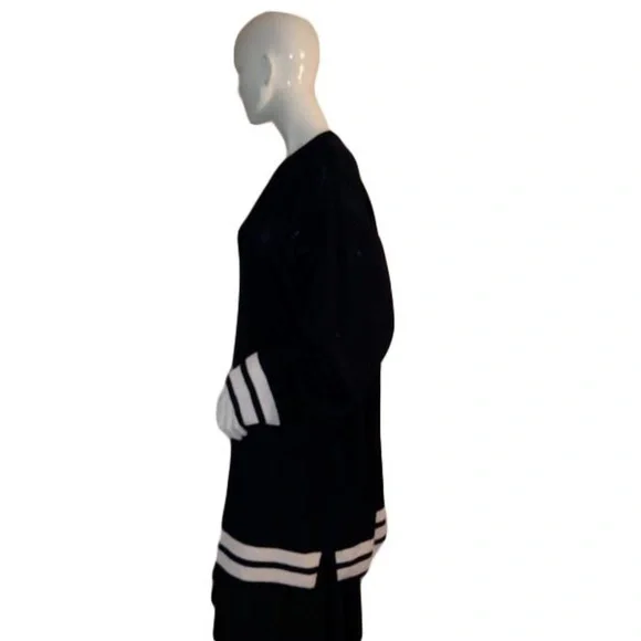 Liz Claiborne Sweater, Navy Blue Size: 3 - Picture 3 of 5